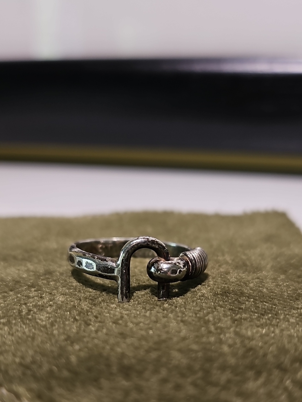 Sterling Silver St. Croix Hook Ring Size Almost 7
